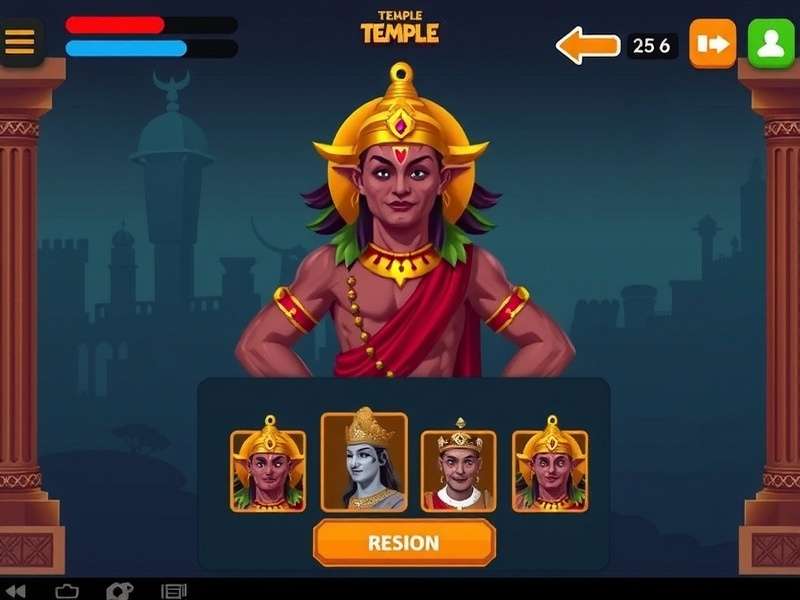 Temple Sprint Indian Legend character selection